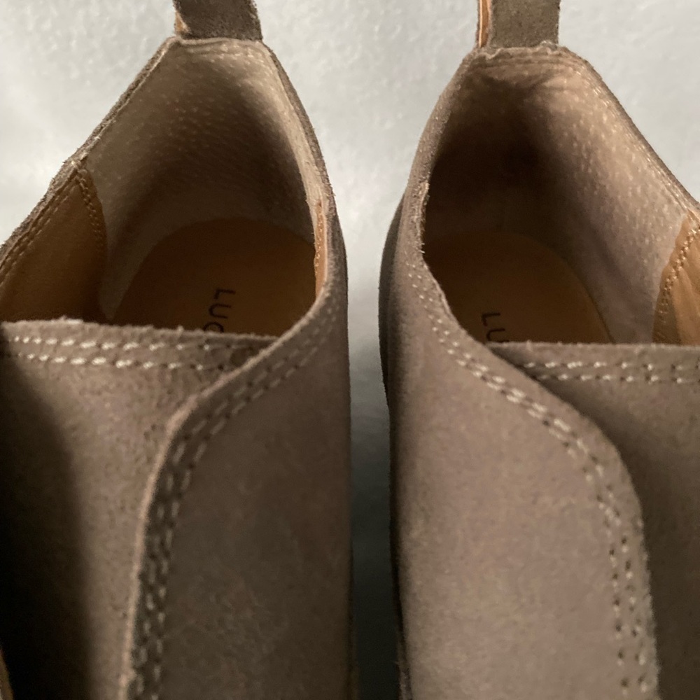 Lucky Brand Size 7.5M Leather Taupe Shoes - Picture 6 of 16